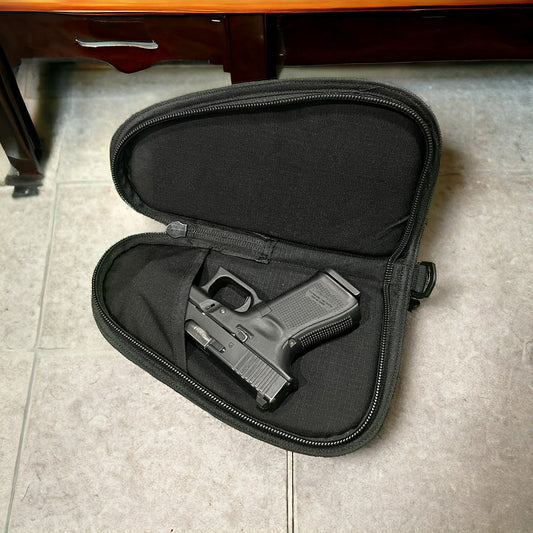 Foam padded imported bag for Standard and compact size handguns