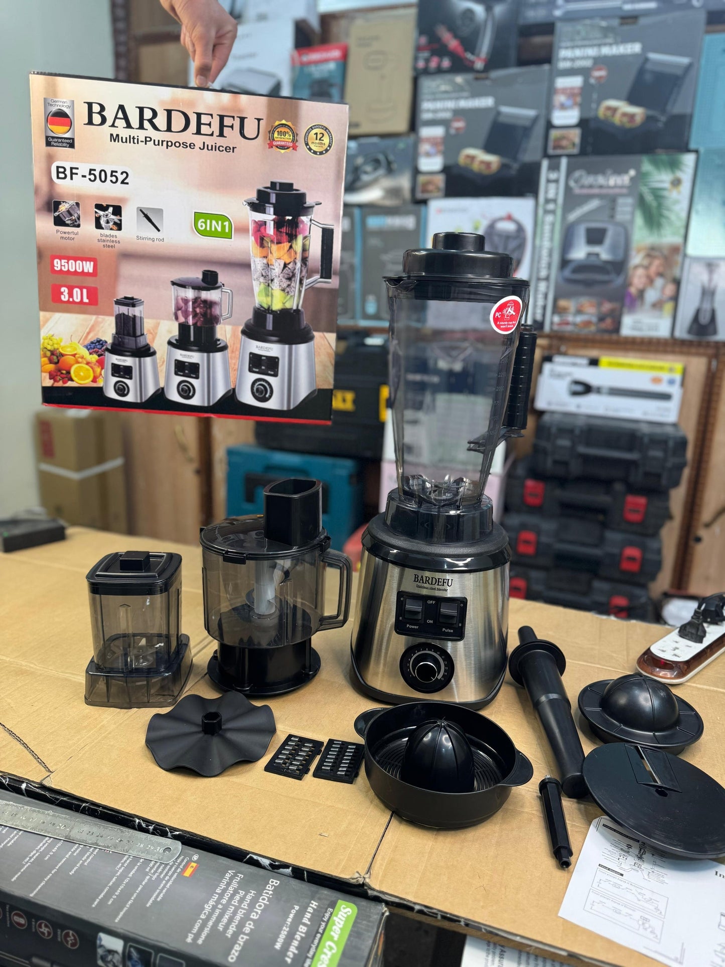 Bardefu 6-in-1 3L Multipurpose Blender - German Lot