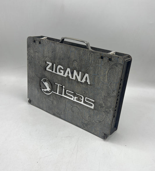 Deluxe Wooden Box for Zigana F, Zigana Sports, and Zigana K Pistols with Spare Magazine and Ammo Box Capacity